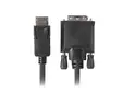 Кабел Lanberg display port (M) V1.2 - DVI-D (M) (24+1) cable 1.8m, dual link, black