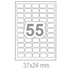 Самозалепващи етикети 37x24 55 бр.