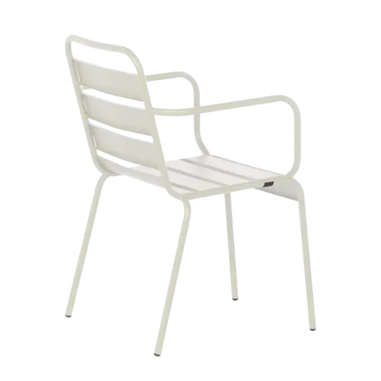 Градински стол СЕНСО- снимка отстрани, сив цвят