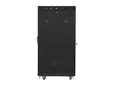 Комуникационен шкаф Lanberg rack cabinet 19' free-standing 27U  600x800 self assembly flat pack with mesh door LCD, black