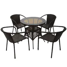 Ратанов комплект кафяв ВЕСЕЛА V