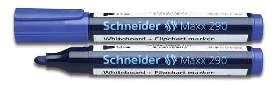 2 броя маркер за бяла дъска и флипчарт Maxx 290 син хоризонтална снимка