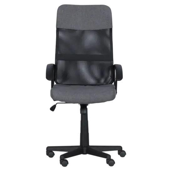 Работен стол ТЕОДОР- снимка отпред, сив цвят