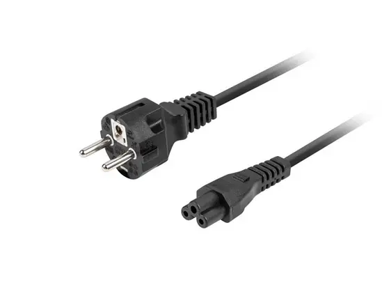 Кабел Lanberg CEE 77 (MICKEY) - IEC 320 C5 power cord 1.8m VDE Straight, black