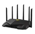 Рутер Asus Gaming Wireless TUF Router AX6000, Dual-Band, Quad-Core 2.0GHz CPU, 256MB512MB FlashRAM, 2.5G dual-port, AiProtection Pro, Adaptive QoS, VPN Fusion, IPTV, OFDMA, MU-MIMO, Beamforming, Link Aggregation, Port forwarding, AiM, Black