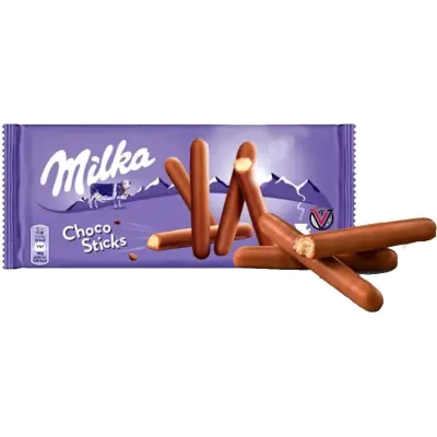 Бисквити Milka лила стик 112 гр