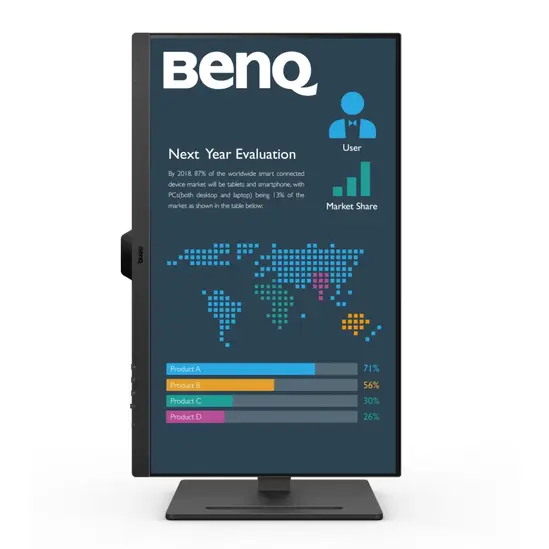 Монитор BenQ BL2790QT 27" IPS, 5ms, QHD 2560x1440, 75Hz, 99% sRGB, Eye Reminder, Flicker-free, LBL, B.I. Gen2, ePaper, 1000:1, 20M:1 DCR, 8 bit, 350cdm2,HDMI,DP, USB-C 60W, Daisy Chain, 3xUSB 3.2, 2Wx2, HAdj. Stand 110mm, Headph. jack, Line In,Tilt, VESA