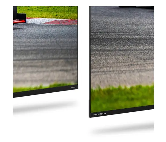 Телевизор Thomson Smart QLED Pro TV 65"; Google TV; 3840 x 2160 (4K UHD), DLED, 144 Hz, DVB-TT2CSS2, HDR10, Wi-Fi, Bluetooth, LAN, HDMI 4 (2.1), USB 2 (2.0) + 1 (3.0), Central Swivel Stand, Black