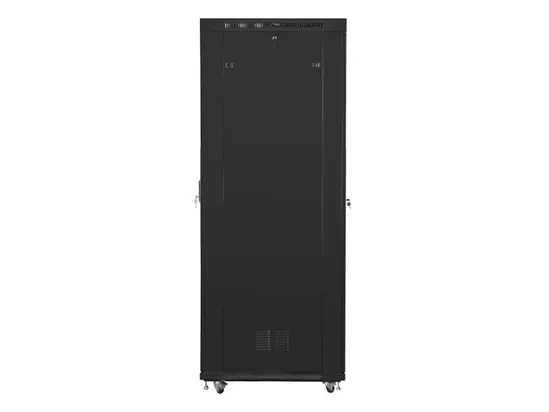 Комуникационен шкаф Lanberg rack cabinet 19' free-standing 47U800x1000 (flat pack) with glass door lcd black v2