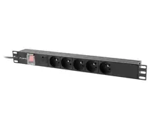 Разклонител Lanberg power distribution unit (pdu) 19' 1U 10a 2m 5x french outlets black c14