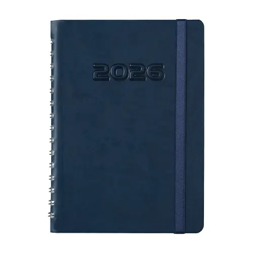 Календар - бележник СПИРАЛА ЛУКС A5 син