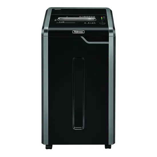 Шредер Fellowes Powershred Jam Proof Cross-Cut 325Ci - сниман в профил, черен, затворен