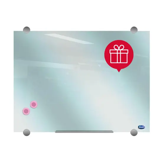 Стъклена магнитна дъска 60х90 см- с подарък