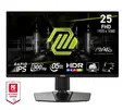 Монитор MSI MAG 255PXF, 24.5", 0.5ms, 300Hz, Rapid IPS, 1920x1080 (FHD), 16:9, AMD FreeSync Premium, 90% DCI-P3, AG, HDR Ready, 250 nits, 1000:1, DCR 100M:1, 2x2W, DP(1.2a), 2xHDMI 2.0b, Pivot, Heigh Adj., VESA, Black, 5.3kg