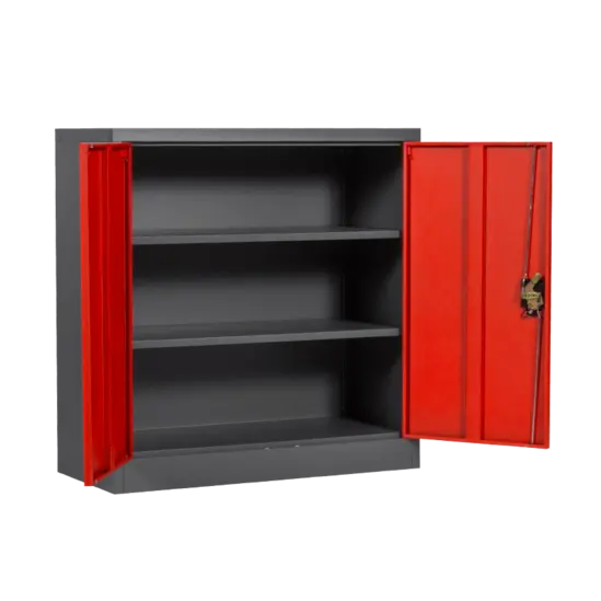 Архивен шкаф BTL S с 3 отделения 92х90х40 см- с отворени две врати