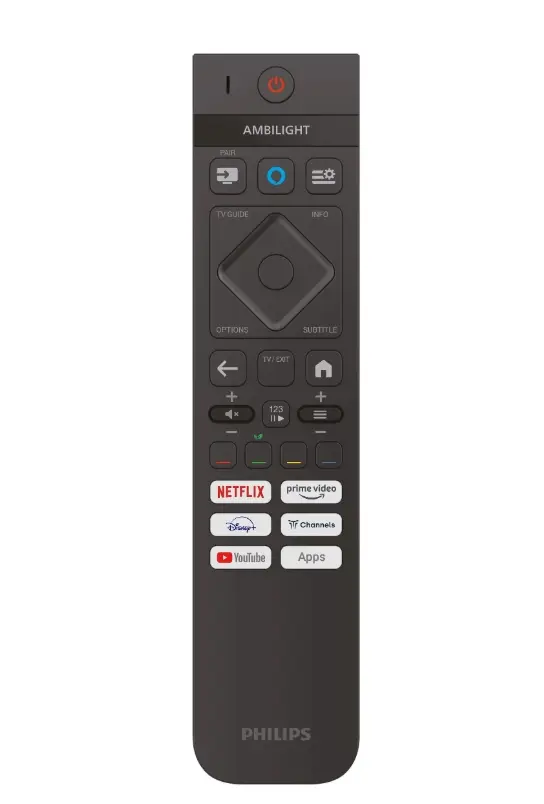 Телевизор Philips 50PUS851012, 50' 4K Ultra HD QLED, 3840x2160p, DVB-TT2T2-HDCSS2, 60Hz, Ambilight 3, Pixel Precise UHD, 90% DCI, HDR+, Titan OS, Dolby Atmos, Dolby Digital, VRR, 3*HDMI, 2*USB, 802.11ac, 20W RMS, Black