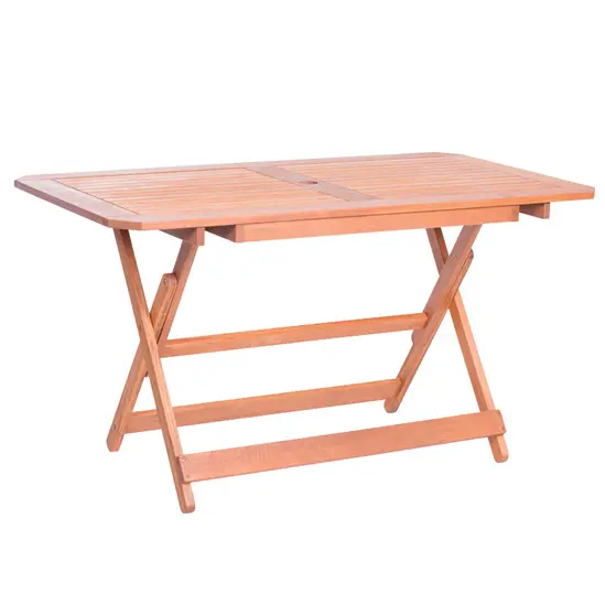 Сгъваема градинска маса МИГЛЕНА- от тропическо дърво