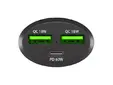 Зарядно устройство Natec Coney 2xUSB, 1xUSB-C Quick charger 84W Black
