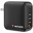 Зарядно устройство Verbatim Mini GaN Charger 165W 4 Port US plug with EU and UK adaptors