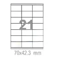 Самозалепващи етикети 70х42.3 21 бр.