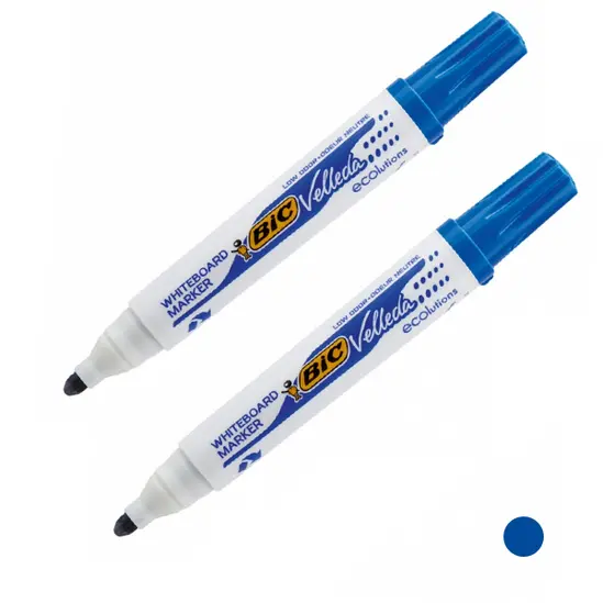 два броя маркер за бяла дъска  Bic  син
