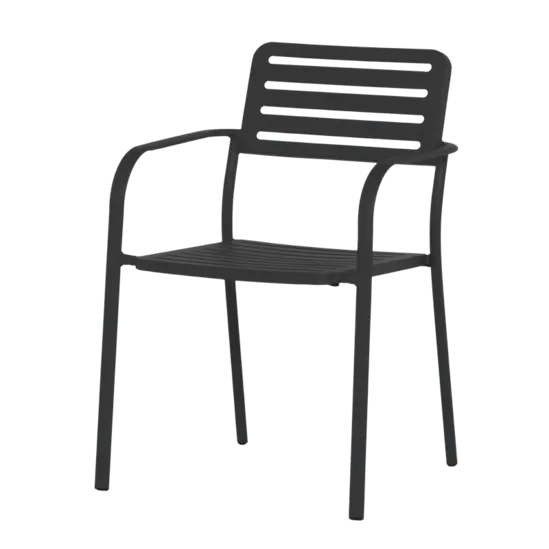 Градински стол ЛАЗУР-снимка отпред, с подлакътници