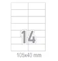 Самозалепващи етикети 105x40 14 бр.