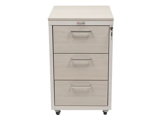 Медицински контейнер PMT TPL8 - сниман отпред, сив, затворени врати 