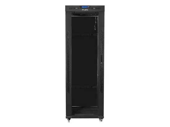 Комуникационен шкаф Lanberg rack cabinet 19' free-standing 37U800x1000 (flat pack) with glass door lcd black v2
