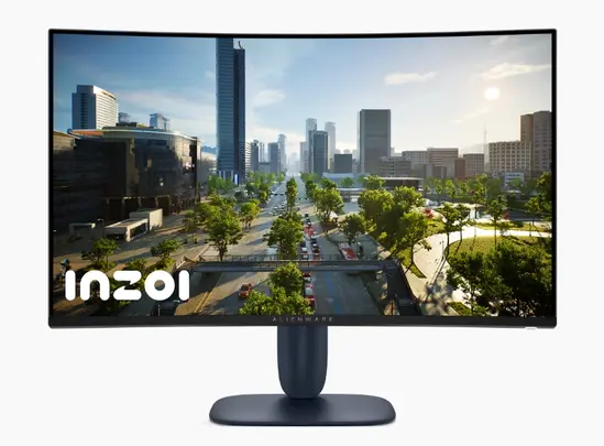 Монитор Dell Alienware AW3225DM, 31.5" Curved WQHD LED AG , VA, 1ms GTG, 3000:1, 400 cdm2, 2560x1440, 180 Hz, 95% DCI-P3, HDR, VRR, AMD FreeSync, VESA AdaptiveSync, HDMI, DP, USB 5Gbps, PIP, PBP, Height Adjustable, Tilt, Black