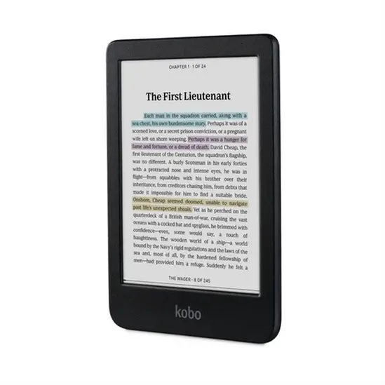 Четец за Е-книги Kobo Clara Colour e-Book Reader, E Ink Kaleido touch screen 6 inch colour, 1448 x 1072 pixels, 16 GB, 1000 MHz512 MB, 1 x USB C, Greutate 0.172 kg, Wireless Da, Comfort Light, 12 different fonts and over 50 font styles, Black