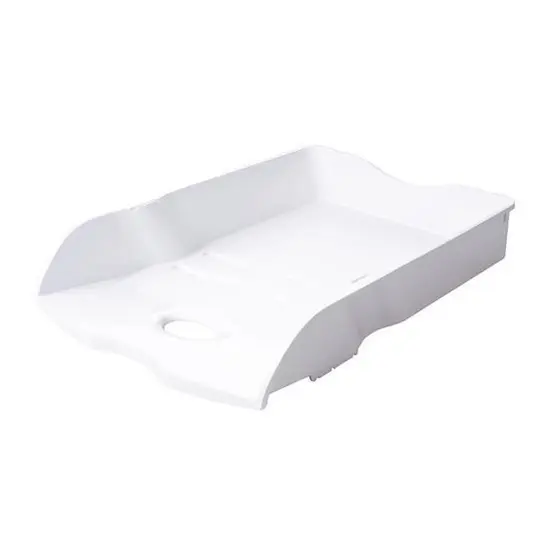 Хоризонтална поставка Loop бяла