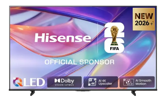 Телевизор Hisense 65" E7S, 4K Ultra HD 3840x2160, QLED, Quantum Dot, HDR 10+, HLG, Dolby Vision, DTS Virtual X, Smart TV,Light Sensor,WiFi Direct, BT, Anyview Cast, 3xHDMI, 2xUSB, LAN, CI+, DVB-T2/C/S2, Black