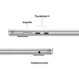 Лаптоп Apple MacBook Air 15.3: with Liquid Retina,M5 chip (10-core CPU), 16GB, 512GB SSD, M5 10-core GPU, macOS, Silver, INT keyboard