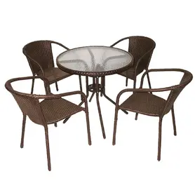 Ратанов комплект сиво бежов ВЕСЕЛА V