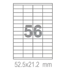 Самозалепващи етикети  Fleks Ko A4 52.5x21.2 56 бр