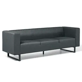 Диван триместен АБАГАР RZA 03 - сив, сниман отпред