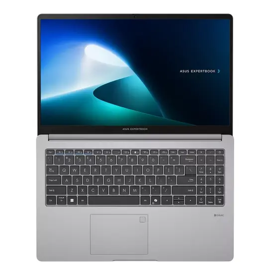 Лаптоп Asus ExpertBook P1503CVA-S72810,Intel Core 5 210H 2.2 GHz (12MB Cache, up to 4.8 GHz, 8 Cores, 12 Threads),15.6"FHD (1920 x 1080) 16:9,AG, 60Mhz,DDR5 16GB (  1 slot free ),512GB M.2 G4, Wi-Fi 6. Bluetooth 5.4,VGA,HDMI, No OS, Grey