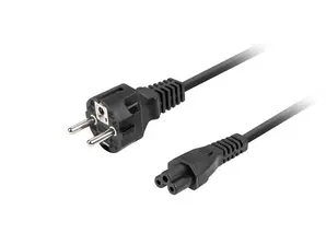 Кабел Lanberg CEE 77 (MICKEY) - IEC 320 C5 power cord 1.8m VDE Straight, black