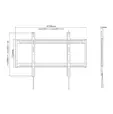 Стойка NewStar Flat Screen Wall Mount - ideal for Large Format Displays (fixed) - 125KG