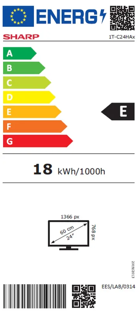 Телевизор Sharp 24HA1205E, 24" LED HD 1366x768 Frameless, 100 000:1, DVB-TT2CSS2, Active Motion 100, Speaker 2x3W, Dolby Digital, CI+, 3xHDMI (ARCCEC), 2xUSB, LAN, VideoAudio input (3 x RCA), Hotel Mode, E, 2 pole Stand