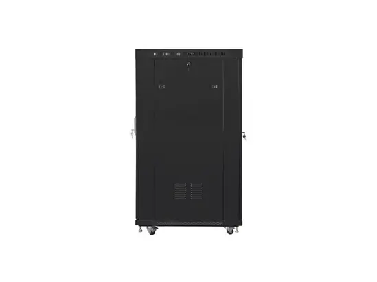 Комуникационен шкаф Lanberg rack cabinet 19' free-standing 22U800x1000 (flat pack) with mesh door lcd black v2