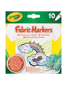 Маркери Crayola текстилни 10 цвята