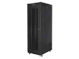 Комуникационен шкаф Lanberg rack cabinet 19' free-standing 42U800x1000 (flat pack) with mesh door lcd black v2