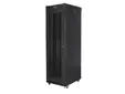 Комуникационен шкаф Lanberg rack cabinet 19' free-standing 42U600x1000 (flat pack) with mesh door lcd black v2