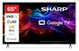 Телевизор Sharp 65HP5265E, 65' QLED Google TV, 4K Ultra HD 3840x2160 Frameless, 1 000 000:1, AQUOS, DVB-T/T2/C/S/S2, Active Motion 1000, HDR10, Dolby Atmos, Dolby Vision, Google Assistant, Google Cast, HDMI 2.1 with eARC, 3.5mm Headphone jack / line-out, 