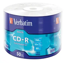 Медия Verbatim CD-R 700MB 52X EXTRA PROTECTION WRAP (50 PACK)