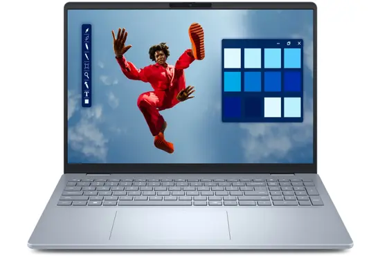 Лаптоп Dell 16 Plus DB16250, Intel Ultra 7 258V (47 TOPS NPU, 8 cores, up to 4.8 GHz), 16.0" FHD+ (1920x1200) Touch WVA 300nits, 32 GB: LPDDR5x, 8533 MT/s (onb), 1TB M.2 SSD, Intel Arc, FHD Cam and Mic, Wi-Fi 7, FPR, Backlit Kb, Win11 Pro, Ice Blue, 3Y CI