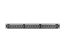 Пач панел Lanberg patch panel 24 port 1U CAT.6 shielded, black
