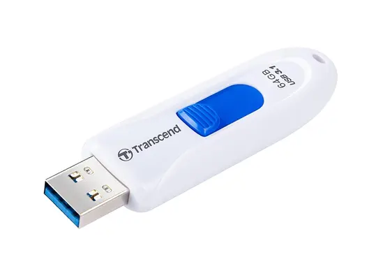 Памет Transcend 64GB JETFLASH 790, USB 3.1, white